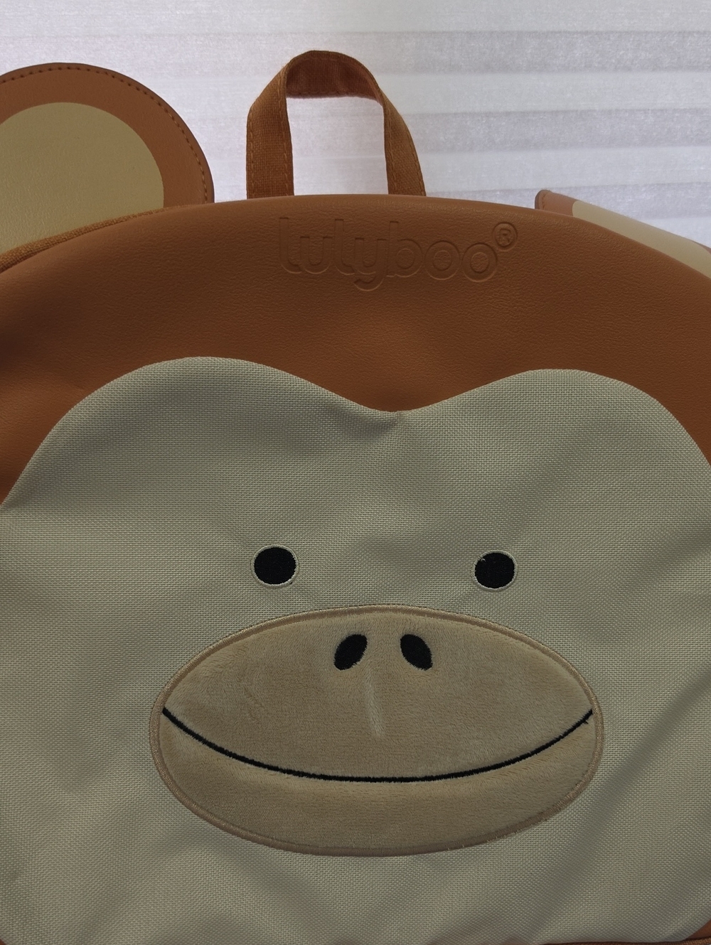 Lilyboo Monkey Backpack in Tan and Cream Kids Backpack